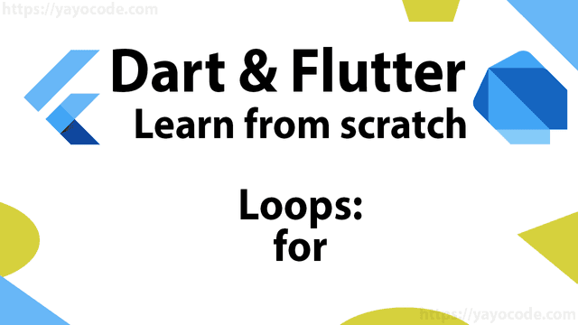 Flutter: Loops: for