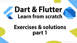 Flutter: Exercises & solutions part 1